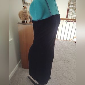 Dillard's velvet Navy dress